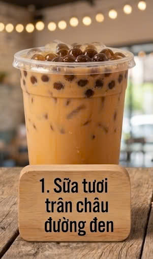 Sữa tươi trân châu đường đen