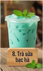 Trà sữa bạc hà