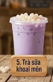 Trà sữa khoai môn