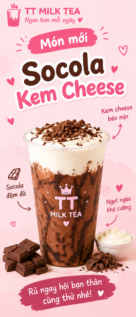 trà sữa socola cheese